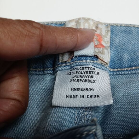 GB Gianni Bini Tuxedo Stripe Raw Step Hem Jeans - Picture 8 of 9